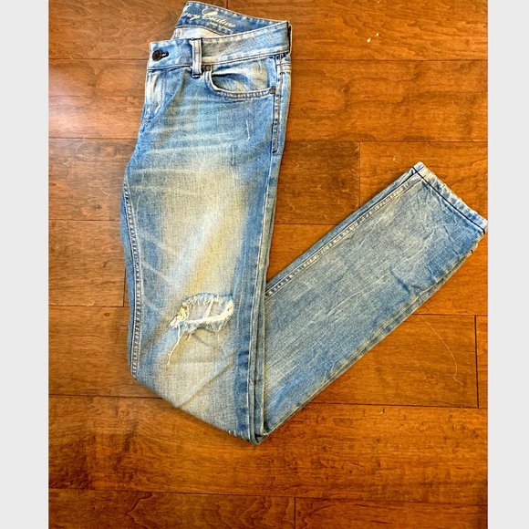 Authentic Juicy Couture The Penelope Distressed Slim Vintage Jeans - Picture 1 of 10